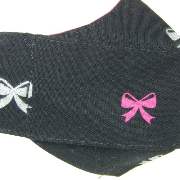 Cute Handmade Face Mask Girls 5-10 yo. Ribbons - Picture 4 of 5